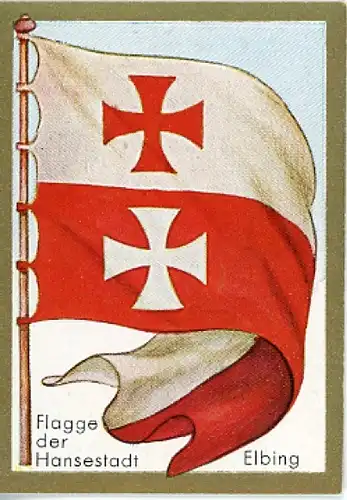Sammelbild Historische Fahnen Bild 56, Flagge der Hansestadt Elbing