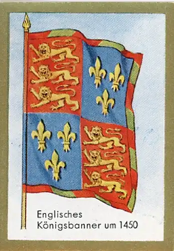 Sammelbild Historische Fahnen Bild 57, Englisches Königsbanner um 1450