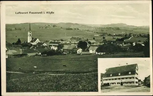 Ak Frauenzell Altusried im Allgäu, Gesamtansicht, Gasthof