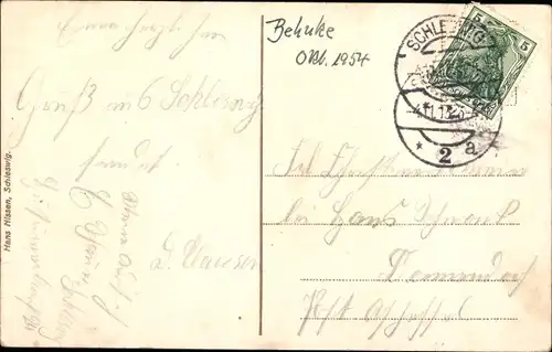 Ak Schleswig an der Schlei, Blick auf die Domkirche, Glockenturm