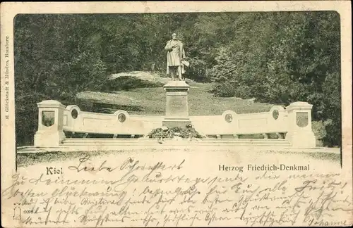 Ak Kiel, Herzog Friedrich-Denkmal