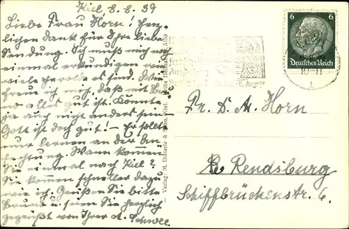 Ak Kiel, Stadttheater, Bahnschienen