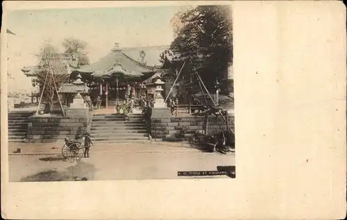 Ak Yokohama Präf Kanagawa Japan, Temple