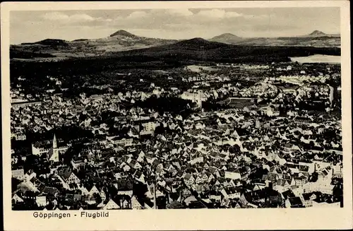 Ak Göppingen in Württemberg, Flugbild