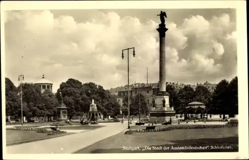 Ak Stuttgart in Baden Württemberg, Schlossplatz