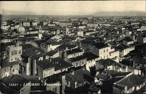 Ak Livorno Toscana, Panorama