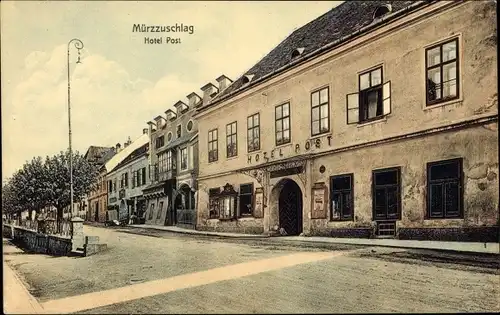 Ak Mürzzuschlag Steiermark, Hotel Post