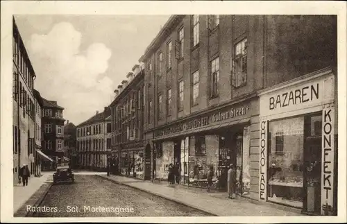 Ak Randers Dänemark, Sct. Mortensgade, Bazaren Chokolade Konfekt, Geschäft Gudrun Steen