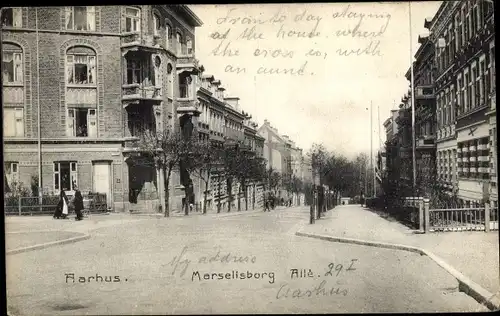 Ak Århus Aarhus Dänemark, Marselisborg Alle