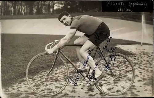 Foto Ak Radrennfahrer Mirante, Autogramm