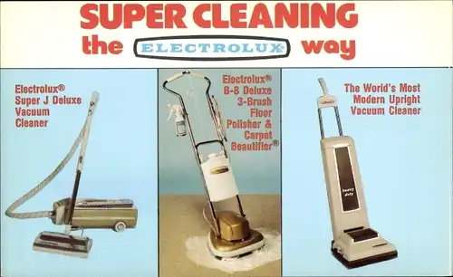 Ak Super Cleaning the Electrolux way, Super J Deluxe Vacuum Cleaner, Staubsauger