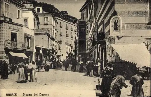 Ak Amalfi Campania, Piazza del Duomo
