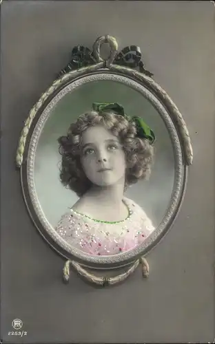 Passepartout Ak Schauspielerin Grete Reinwald, Kinderportrait