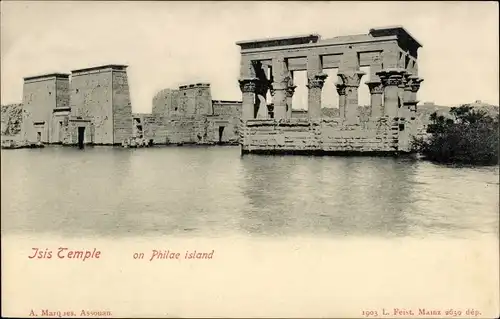 Ak Ägypten, Isis Temple on Philae Island
