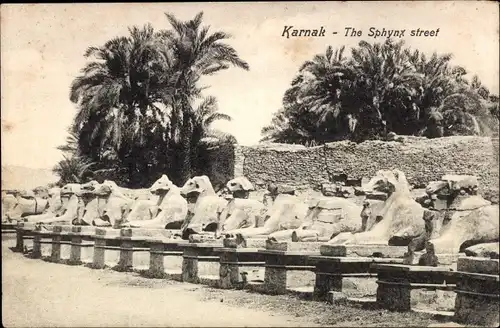 Ak Karnak Ägypten, The Sphynx street