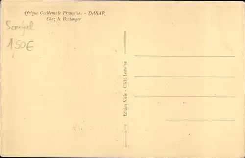 Ak Dakar Senegal, Afrique Occidentale, Chez le Boulanger