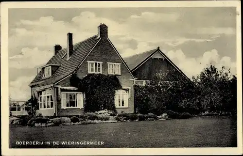 Ak Wieringermeer Hollands Kroon Nordholland Niederlande, Boerderij