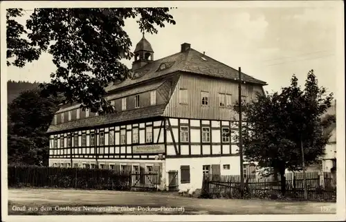 Ak Nennigmühle Pockau im Erzgebirge, Gasthaus Nennigmühle