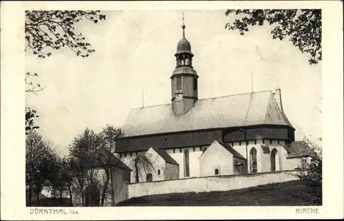 Ak Dörnthal Pfaffroda in Sachsen, Holzwehrkirche