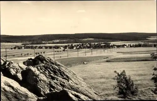 Ak Satzung Marienberg im Erzgebirge, Blick vom Hirtsteinmassiv