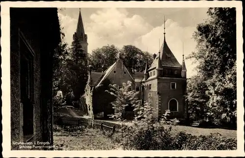 Ak Neuhausen im Erzgebirge, Schloss Purschenstein