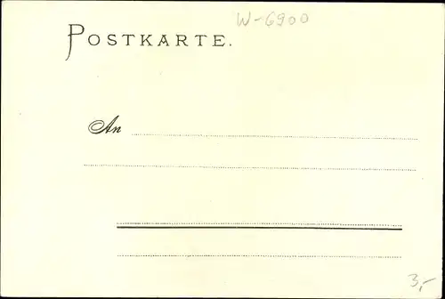 Künstler Litho  Pfaff, C., Heidelberg am Neckar, Schlosshof