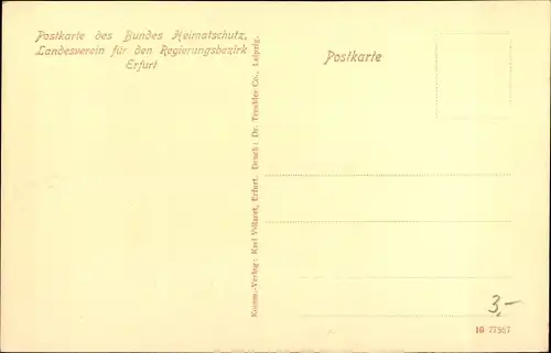 Ak Erfurt in Thüringen, Hof in der Paulstraße