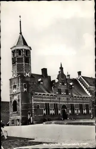 Ak Willemstad Nordbrabant Niederlande, Gemeentehuis