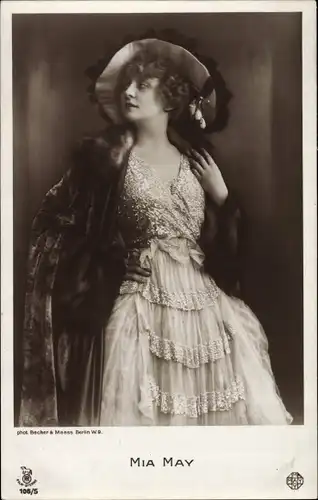 Ak Schauspielerin Mia May, Portrait