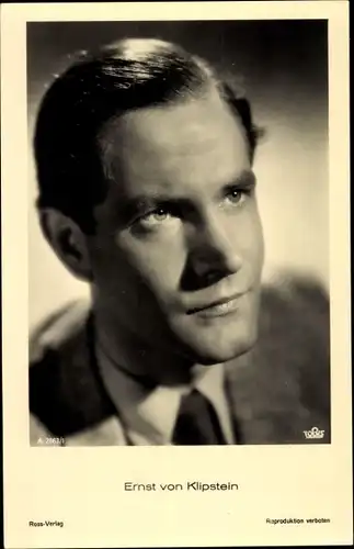 Ak Schauspieler Ernst von Klipstein, Ross Verlag A 2863 1