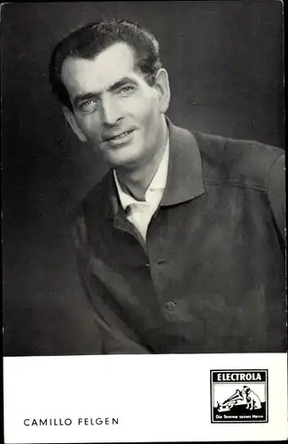 Ak Sänger Camillo Felgen, Electrola