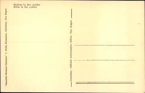 Ak Niederlande, Molens in den polder, Windmühlen, Ruderboote