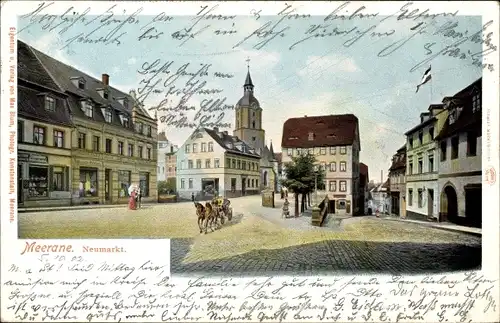 Ak Meerane in Sachsen, Neumarkt
