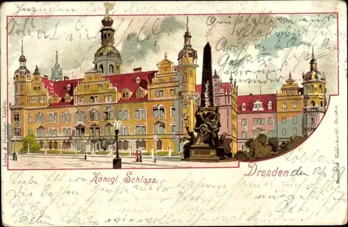 Litho Dresden, Kgl. Schloss