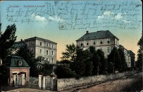 Ak Dresden Neustadt, Garnison Lazarett