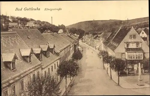 Ak Bad Gottleuba in Sachsen, Königsstraße