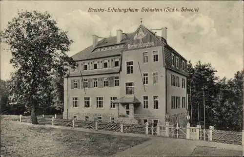 Ak Hohnstein Sächsische Schweiz, Bezirks-Erholungsheim