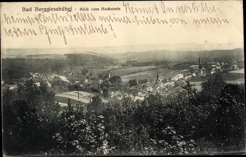 Ak Berggießhübel in Sachsen, Blick vom Hochstein