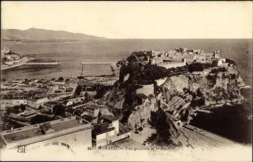 Ak Monaco, Vue generale et le Rocher