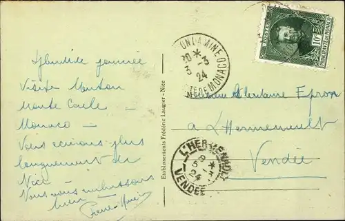 Ak Monaco, Vue generale et le Rocher