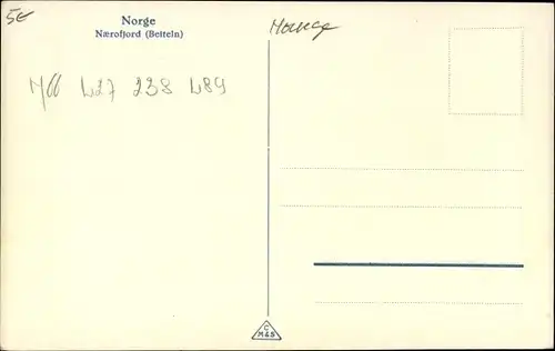 Ak Norwegen, Naerofjord, Beiteln