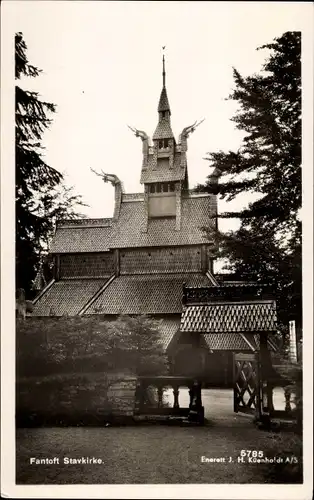 Ak Fantoft Bergen Norwegen, Stavkirke