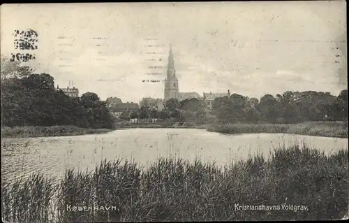 Ak København Kopenhagen Dänemark, Kristianshavns Voldgrav