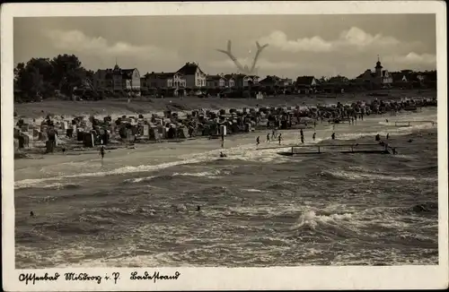 Ak Międzyzdroje Ostseebad Misdroy Pommern, Badestrand
