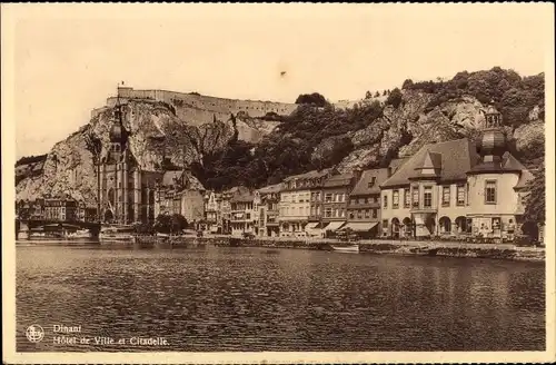 Ak Dinant Namur, Hotel de Ville et Citadelle