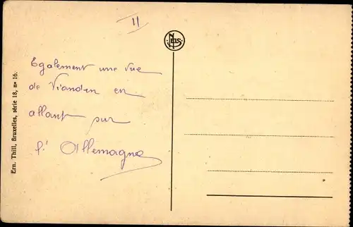 Ak Vianden Luxemburg, Ville Basse