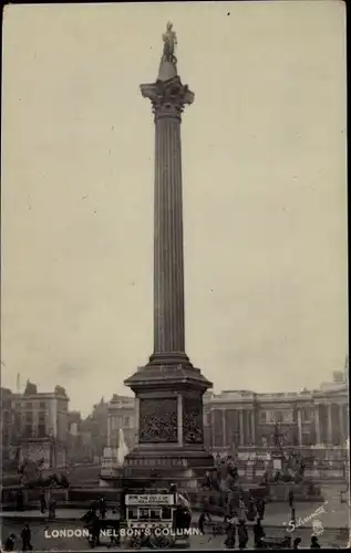 Ak London City England, Nelson's Column