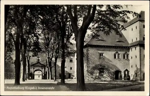 Ak Augustusburg im Erzgebirge, Innenansicht