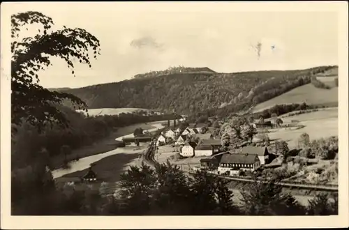 Ak Hennersdorf Augustusburg im Erzgebirge, Panorama