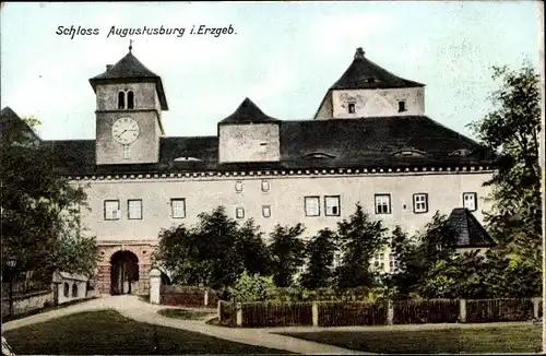 Ak Augustusburg im Erzgebirge, Schloss